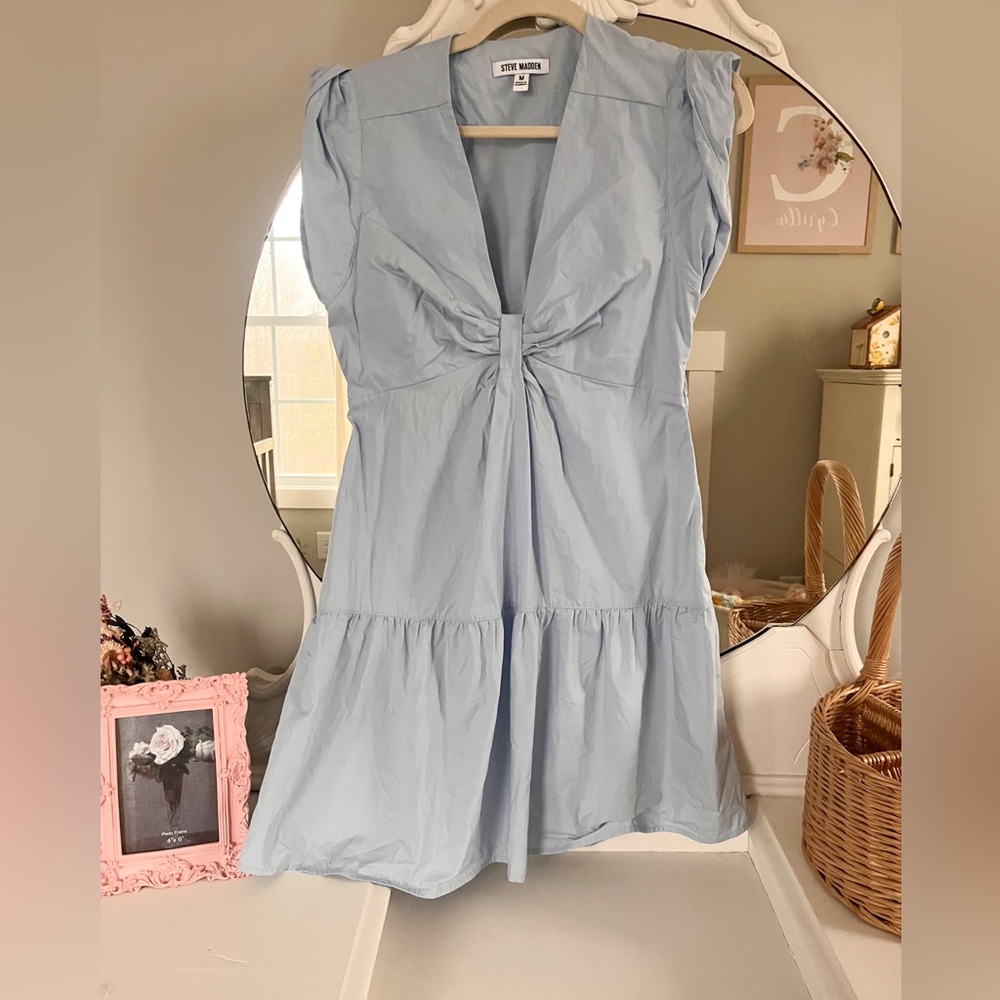 Steve Madden blue cotton dress
